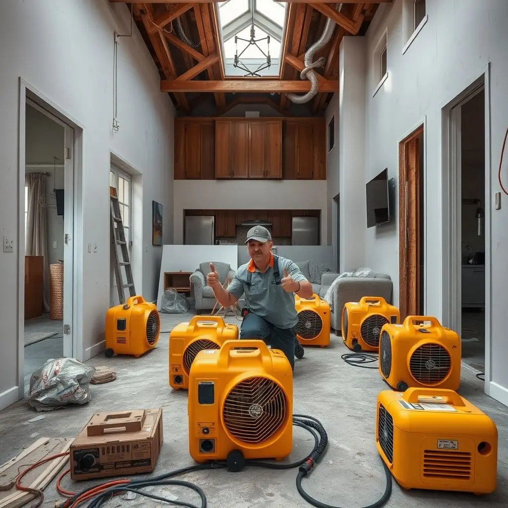 A technician using a thermal imaging camera to detect hidden moisture behind a stucco wall in an El Segundo residence.
